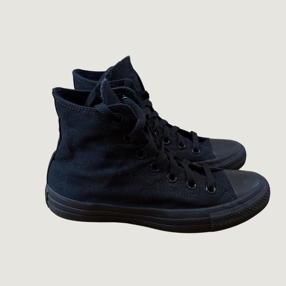 Converse Chuck Taylor High Top Black Monochrome Sneakers SIZE Mens 5 Womens 7